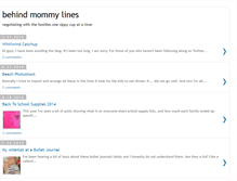 Tablet Screenshot of behindmommylines.com